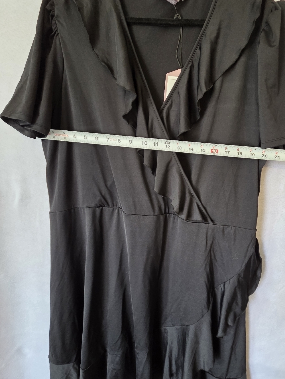 BY Design Womes Black Asymmetrical Ruffle Dress - Picture 15 of 16